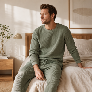 Men's Waffle Knit Lounge Set