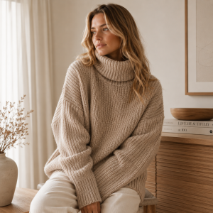 Chunky Turtleneck Sweater